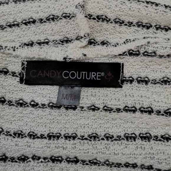Candy Couture Ladies Size Medium Sleeveless Hooded Vest/Cardigan - Picture 3 of 7